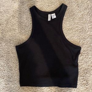 H&M- black ribbed tank top